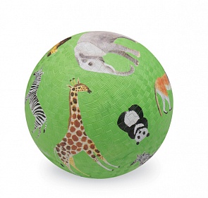 Мяч - Дикие животные, зеленый, диаметр – 13 см. (Crocodile Creek, 2137-5)